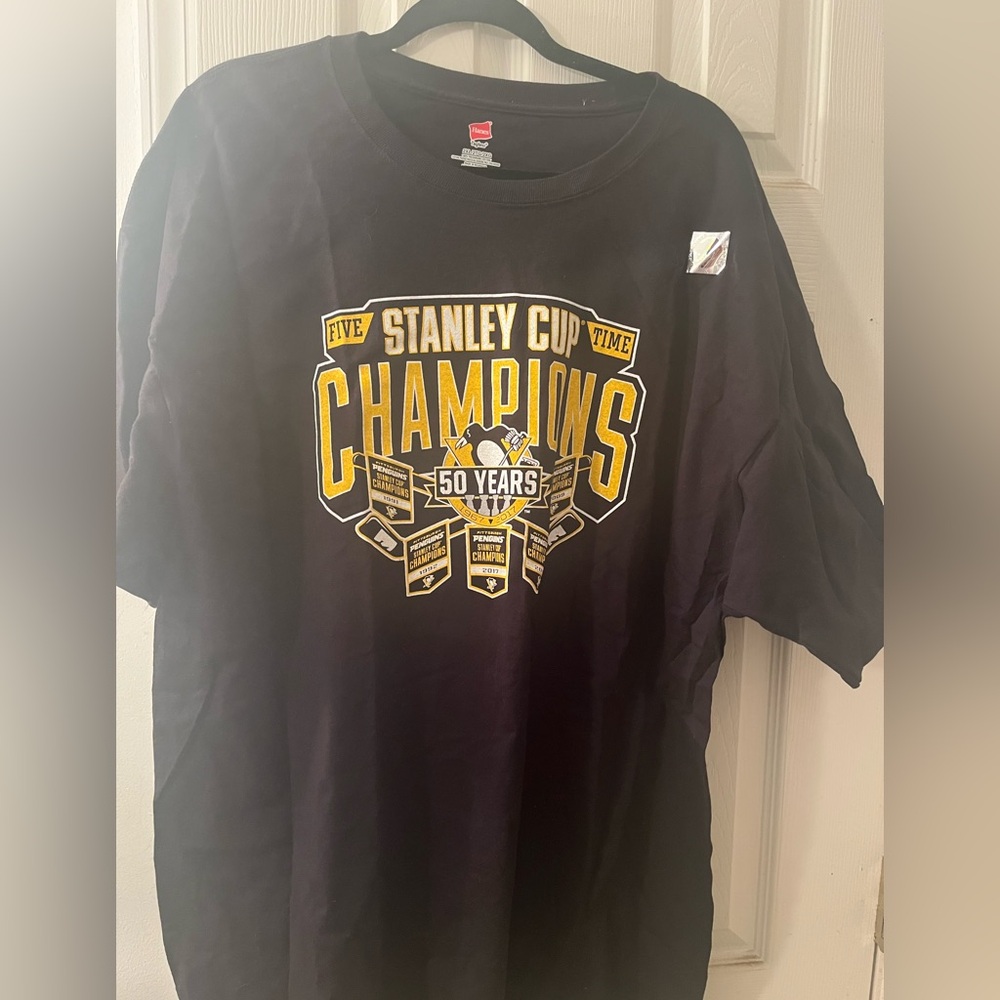 2XL Hanes Pittsburgh Penguins Champions Tee